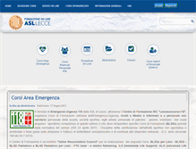 Tablet Screenshot of formazioneasllecce.it